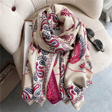 Load image into Gallery viewer, Cap Point 56 Martha plaid cashmere winter warm cloak thick blanket shawl scarf
