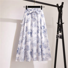 Load image into Gallery viewer, Cap Point 6 / Free size Belline Chiffon Floral Bohemian High Waist Maxi Skirt
