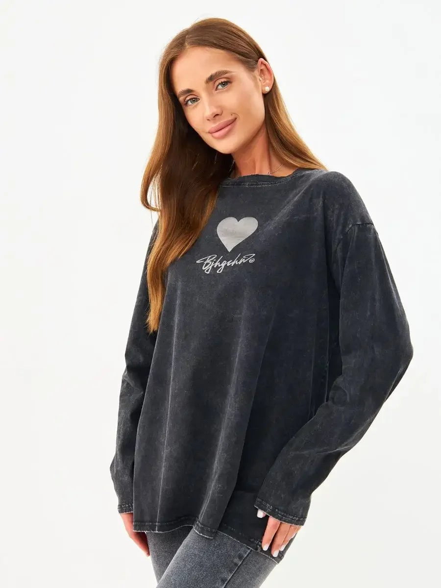 Cap Point 601Black2 / XXL Aimee Vintage Cotton Streetwear T-shirt