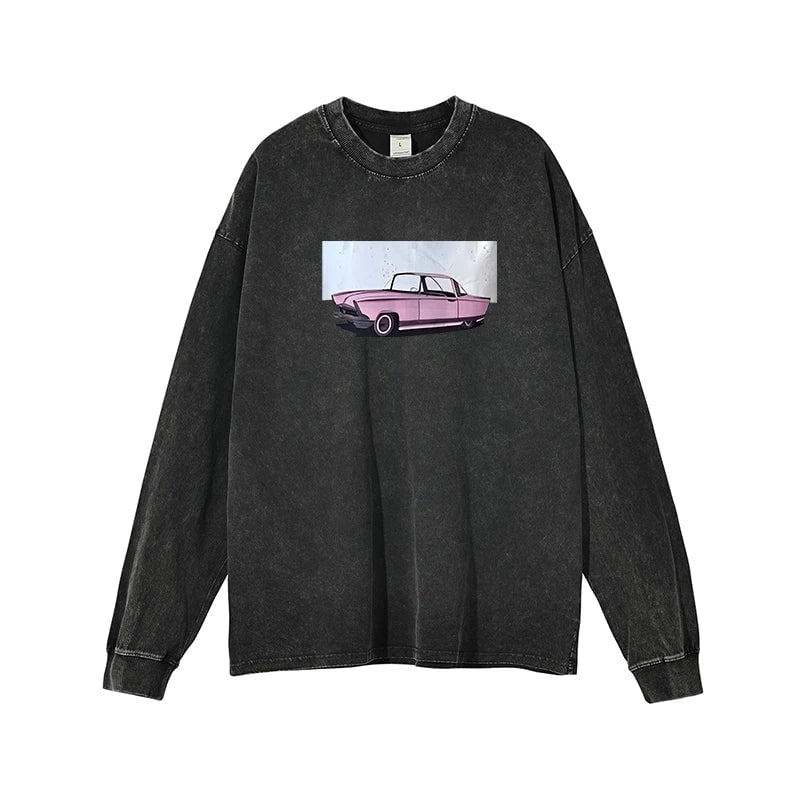 Cap Point 601Black8 / XL Aimee Vintage Cotton Streetwear T-shirt