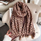 Cap Point 66 Martha plaid cashmere winter warm cloak thick blanket shawl scarf