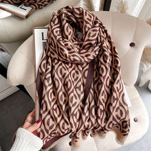 Load image into Gallery viewer, Cap Point 66 Martha plaid cashmere winter warm cloak thick blanket shawl scarf
