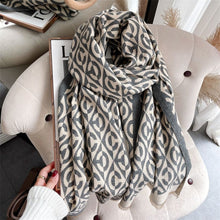 Load image into Gallery viewer, Cap Point 69 Martha plaid cashmere winter warm cloak thick blanket shawl scarf
