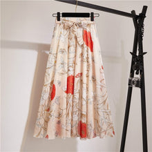 Load image into Gallery viewer, Cap Point 9 / Free size Belline Chiffon Floral Bohemian High Waist Maxi Skirt
