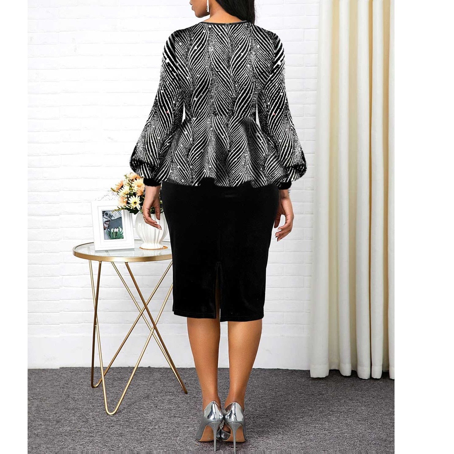Cap Point Acacia Elegant Sexy Hollow Shiny Evening Birthday Party Dress
