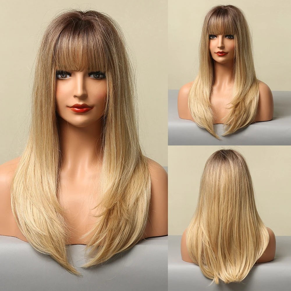 Cap Point Amanda Long Straight Synthetic Wigs