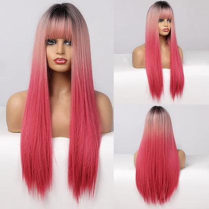 Cap Point Amanda Long Straight Synthetic Wigs
