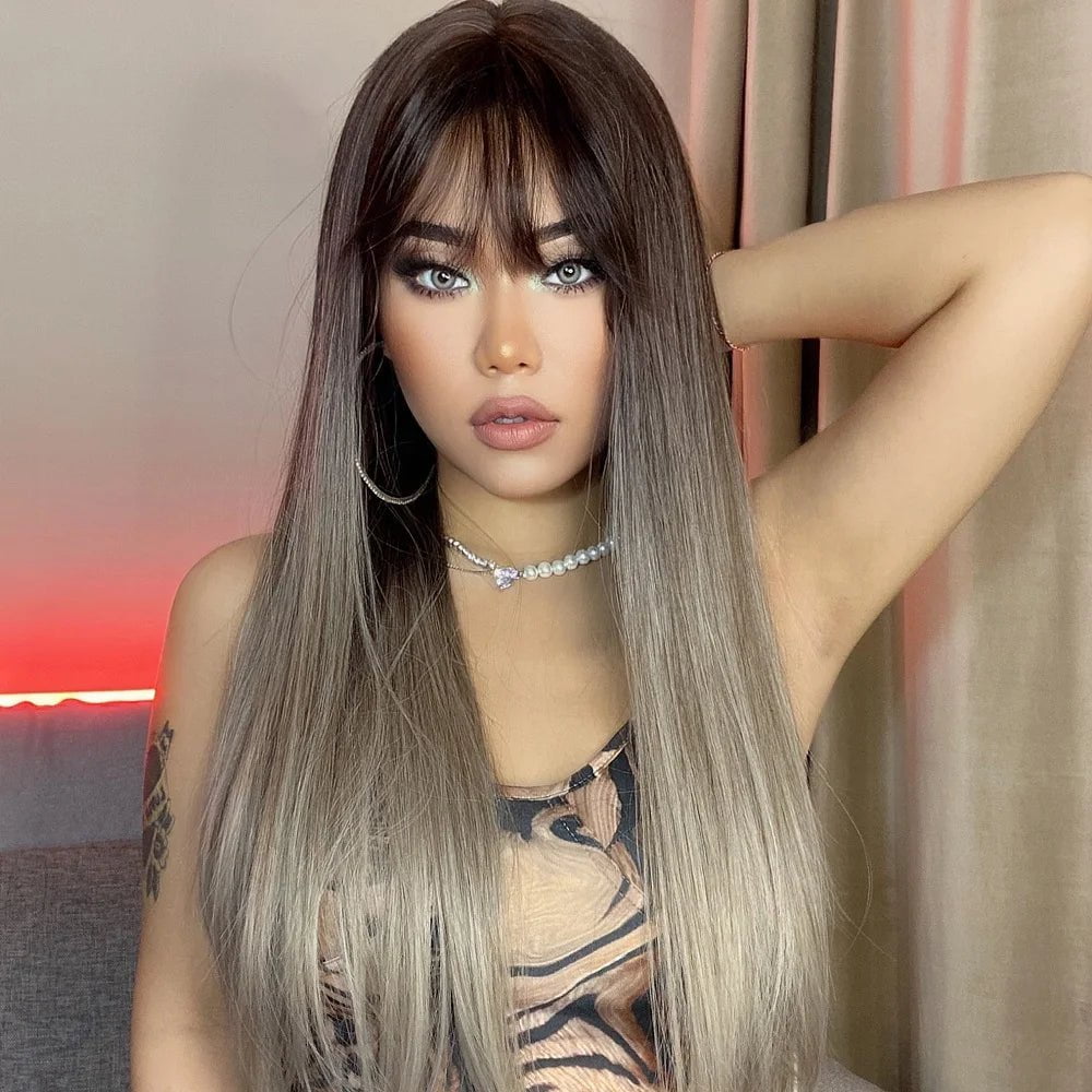 Cap Point Amanda Long Straight Synthetic Wigs