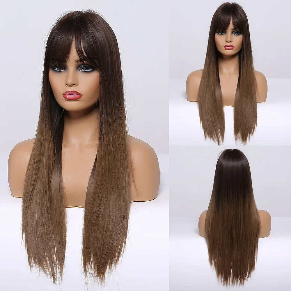 Cap Point Amanda Long Straight Synthetic Wigs