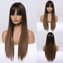 Load image into Gallery viewer, Cap Point Amanda Long Straight Synthetic Wigs
