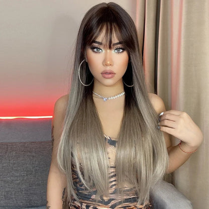 Cap Point Amanda Long Straight Synthetic Wigs