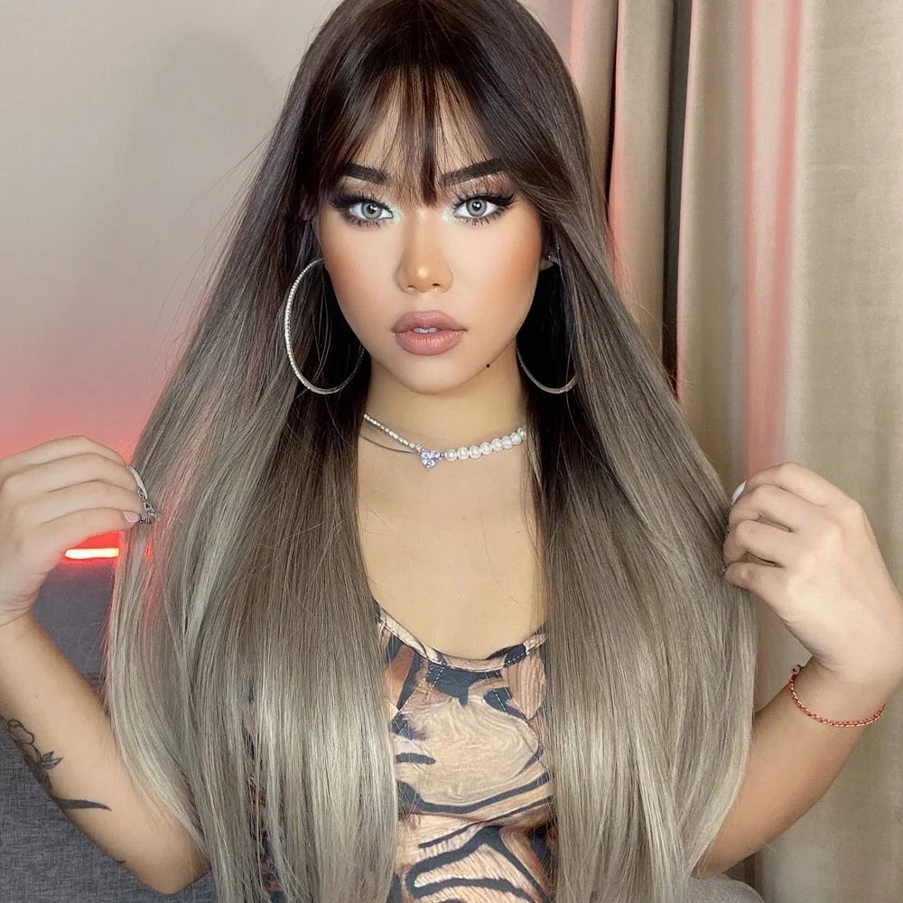 Cap Point Amanda Long Straight Synthetic Wigs