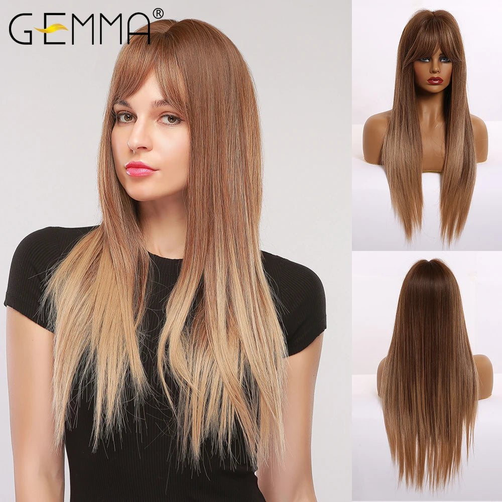 Cap Point Amanda Long Straight Synthetic Wigs