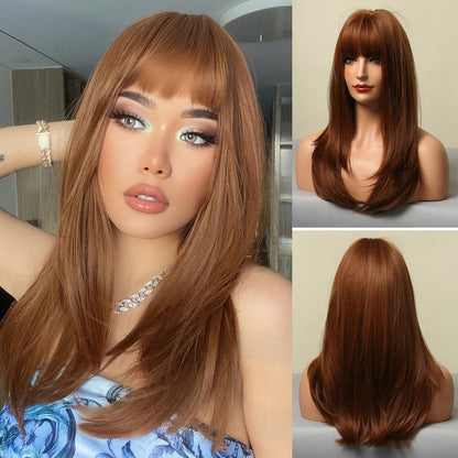 Cap Point Amanda Long Straight Synthetic Wigs