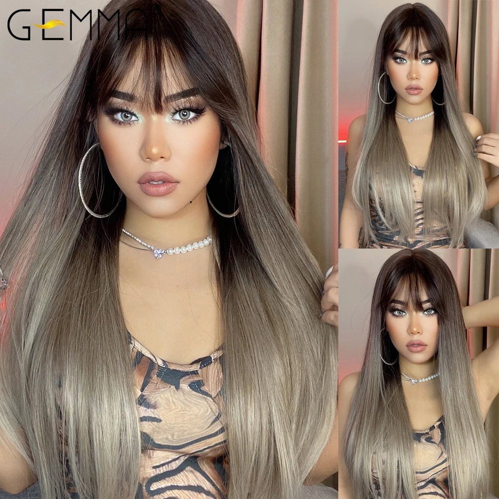 Cap Point Amanda Long Straight Synthetic Wigs