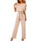 Cap Point Apricot / S Francisca Sexy Belted Jumpsuits