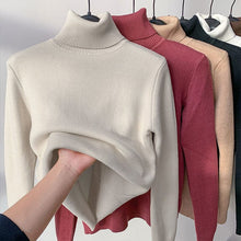 Load image into Gallery viewer, Cap Point Apricot1 / S Women  Elegant Thick Warm Long Sleeve KnittedTurtleneck Sweater
