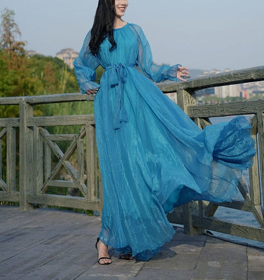 Cap Point Ariana Chiffon High Quality Beach Maxi Dress