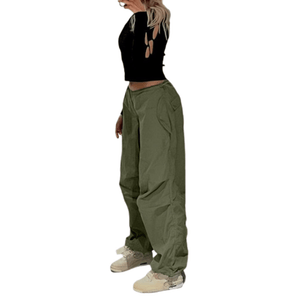 Cap Point Army Green / S Streetwear Joggers Loose Wide Leg Punk Sweatpants