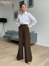 Load image into Gallery viewer, Cap Point Auburn / S Fashion Wide Leg High Waisted Casual Pants

