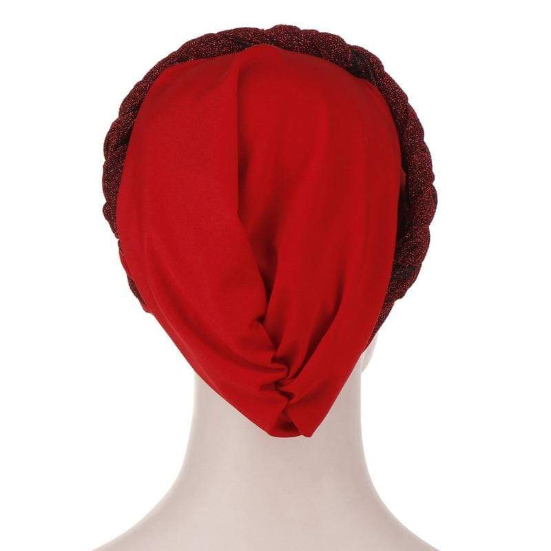 Cap Point Barbara Silky Bright Wire Braided Turban