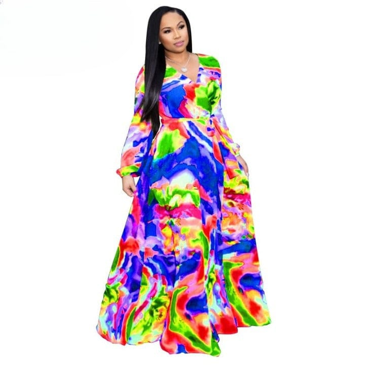 Cap Point Beatrice Printed Chiffon Summer Dress