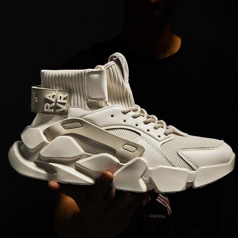 Cap Point Beige / 6.5 High-top Men's Sneaker