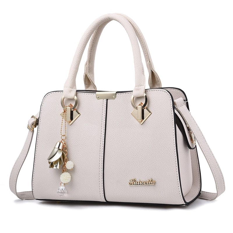 Cap Point Beige / One size Denise Designer Luxury Ladies Handbag Purse Shoulder Tote Bag
