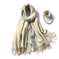 Cap Point Beige Winnie Winter Cashmere Thick Warm Shawls Wrap Scarf
