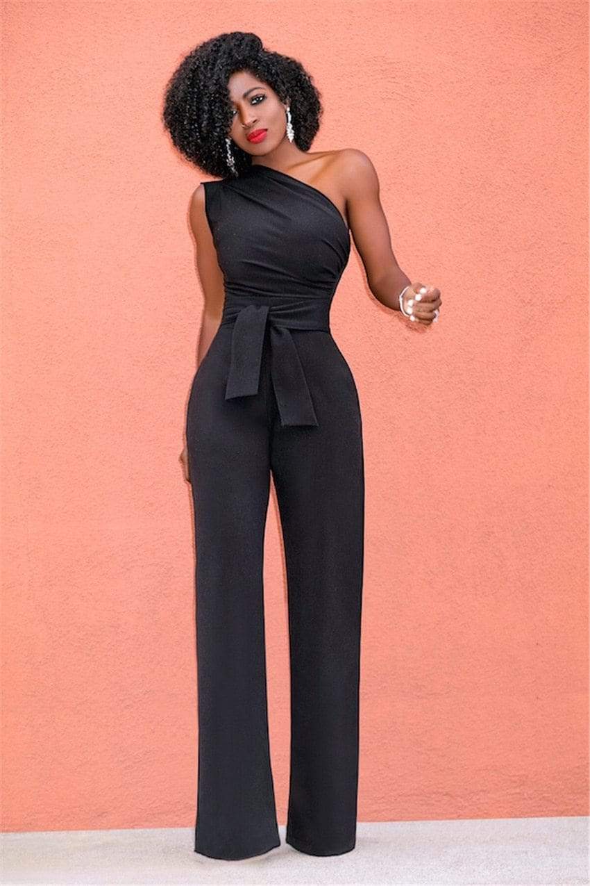 Cap Point Belinda One Shoulder Rompers