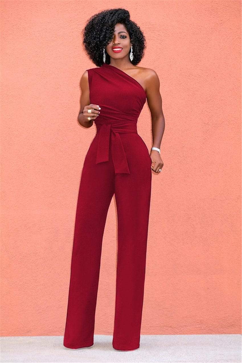 Cap Point Belinda One Shoulder Rompers