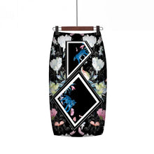 Load image into Gallery viewer, Cap Point Belline High Waist Big Flower Pencil Bodycon Midi Skirt
