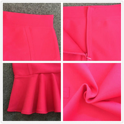 Cap Point Belline Mermaid Pleated High Waist Party Club Vintage Skirt