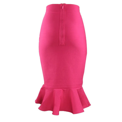Cap Point Belline Mermaid Pleated High Waist Party Club Vintage Skirt