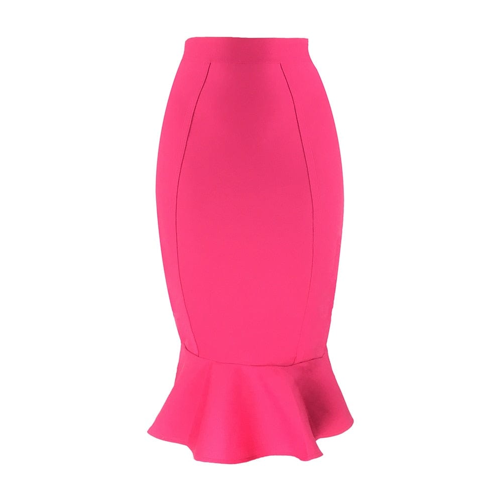Cap Point Belline Mermaid Pleated High Waist Party Club Vintage Skirt