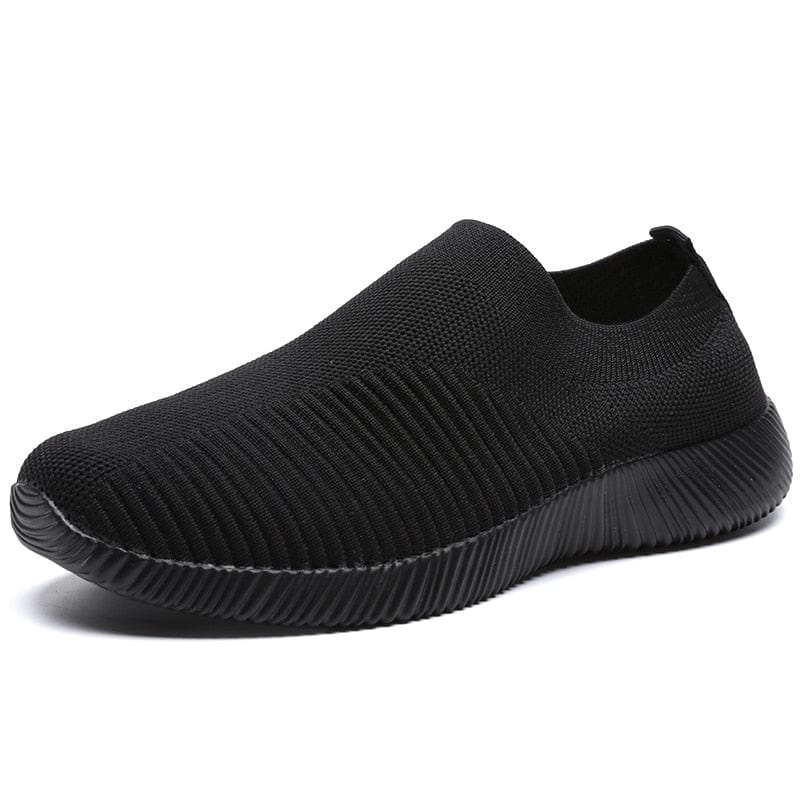 Cap Point Black 1 / 3 Elegant Breathable Mesh Knit Sock Platform Sneakers