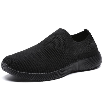Cap Point Black 1 / 3 Elegant Breathable Mesh Knit Sock Platform Sneakers