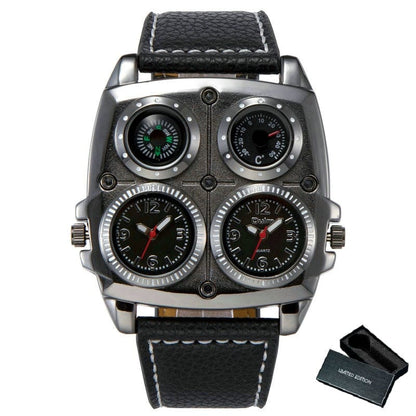 Cap Point Black 1 Elegant General Pilot Wrist Watch