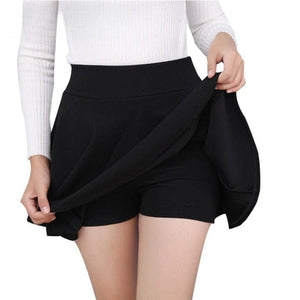Cap Point Black 1 / M Serena Big Size Tutu School Short Skirt Pant