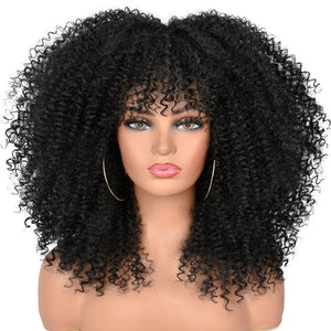 Cap Point Black / 10 inches Melinda Short Synthetic Ombre Glueless Cosplay Hair Afro Kinky Curly Wigs