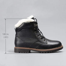 Load image into Gallery viewer, Cap Point black 2 / 7 Men&#39;s Warmest Handmade Genuine Leather Natural Wool Winter Boots
