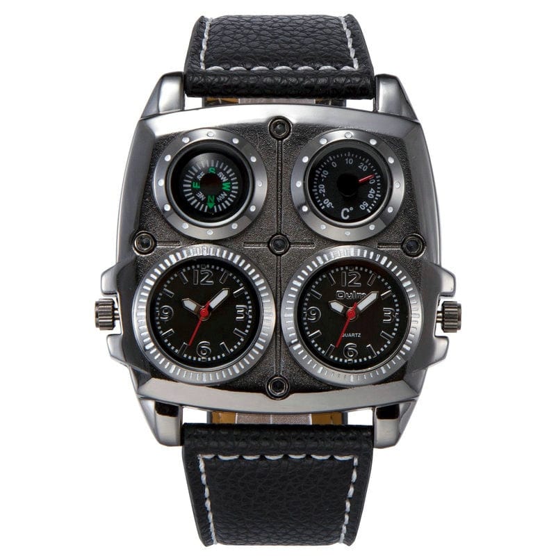 Cap Point Black 2 Elegant General Pilot Wrist Watch