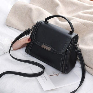Cap Point black / 20-30cm New Fashion  Style Hit Color Trendy Handbag