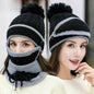Cap Point Black 3 Set Women's Knitted Winter Hat