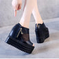 Cap Point black / 4.5 Colette High-heeled Muffin Thick-bottom Fish Mouth sandals