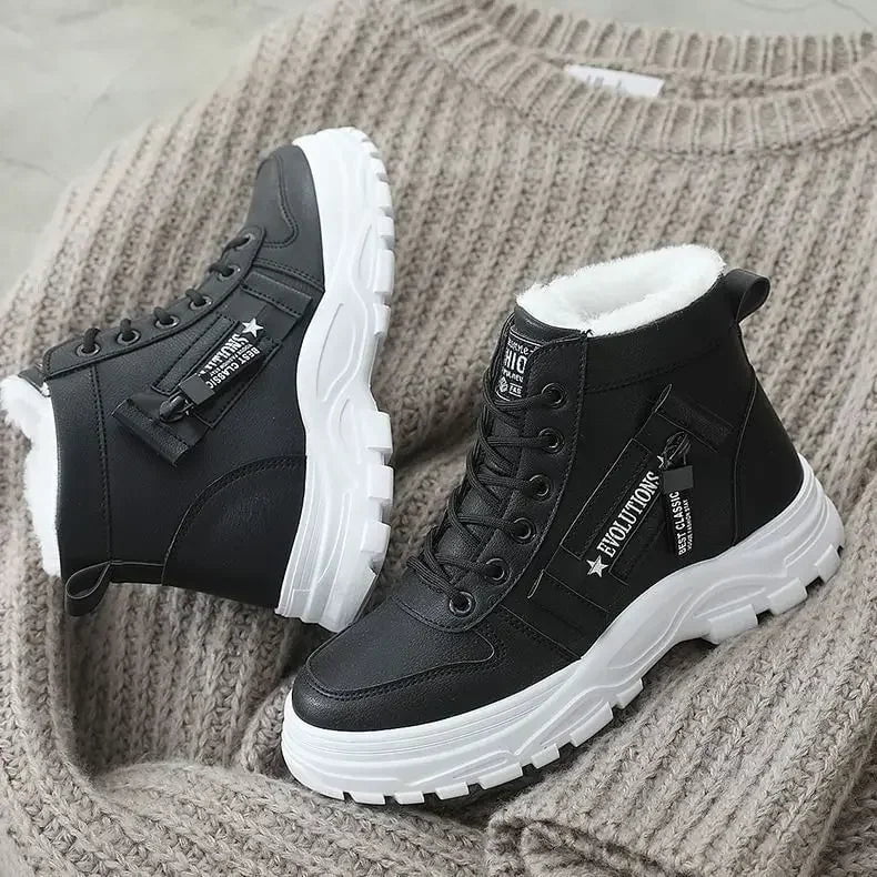 Cap Point black / 4.5 Gladys Lace Up Waterproof Snow Ankle Boots