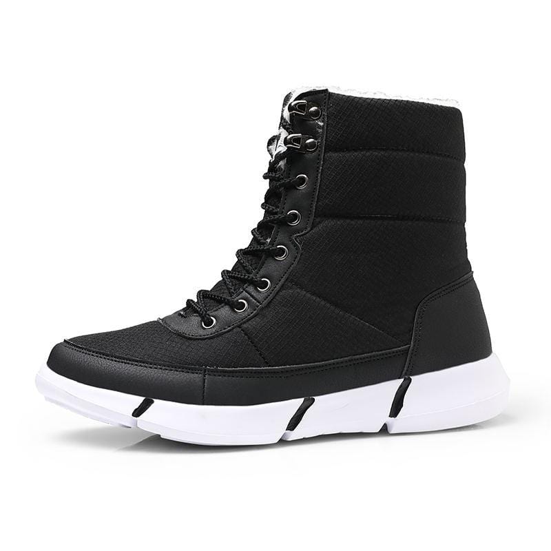 Cap Point black / 4.5 Unisex Casual Waterproof Snow Boots With Fur Plush