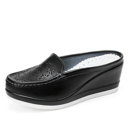 Cap Point black / 4 Holande Elegant Wedge Flip Flops