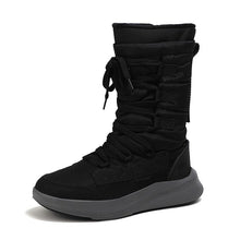 Load image into Gallery viewer, Cap Point Black / 5.5 Women&#39;s Round Toe Mid-Calf Winter Boots

