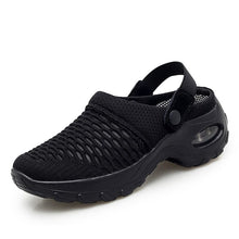 Load image into Gallery viewer, Cap Point black / 5 Janice Comfort Women&#39;s Breathable Mesh Platform Summer Shoes
